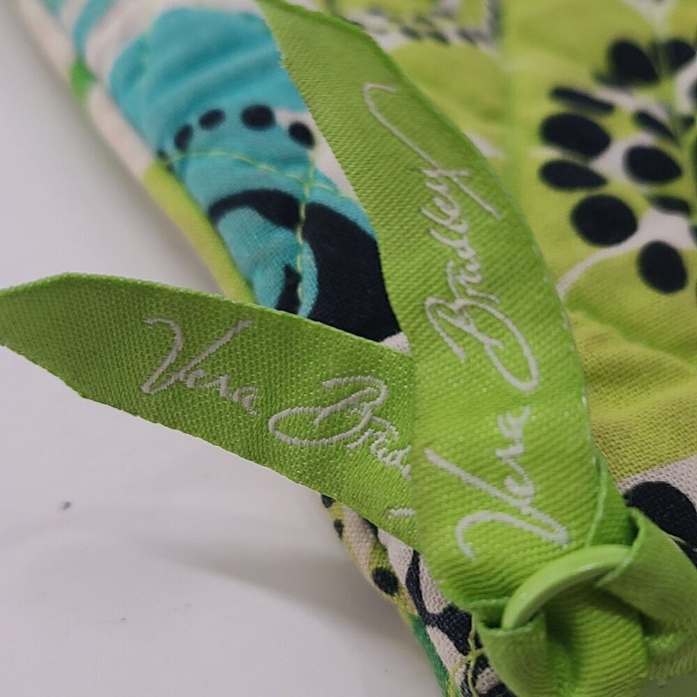 Vera Bradley Make Up Cosmetic Bag Travel Bag Zipper Limes Up - Picture 7 of 7